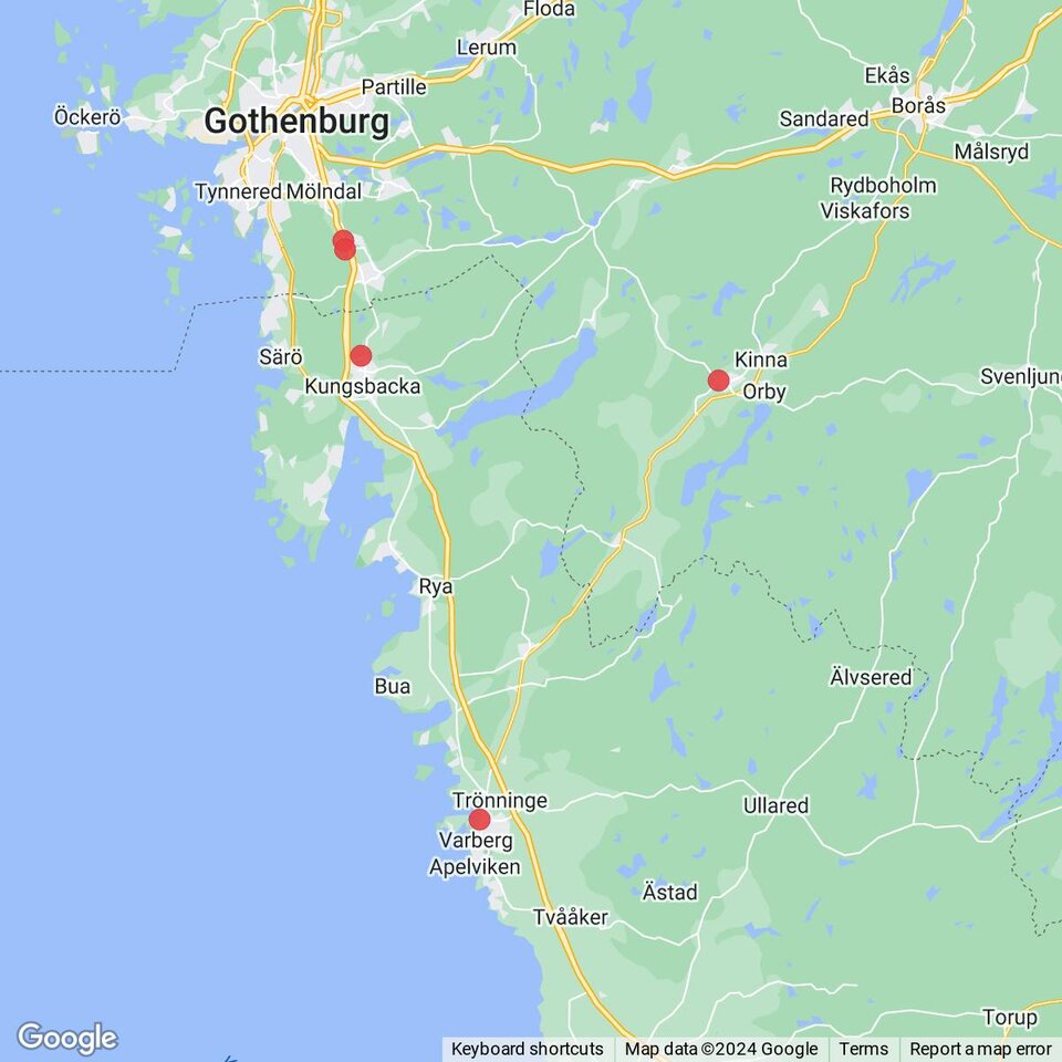 Butiker med rea-varor nära Kläppa, Halland